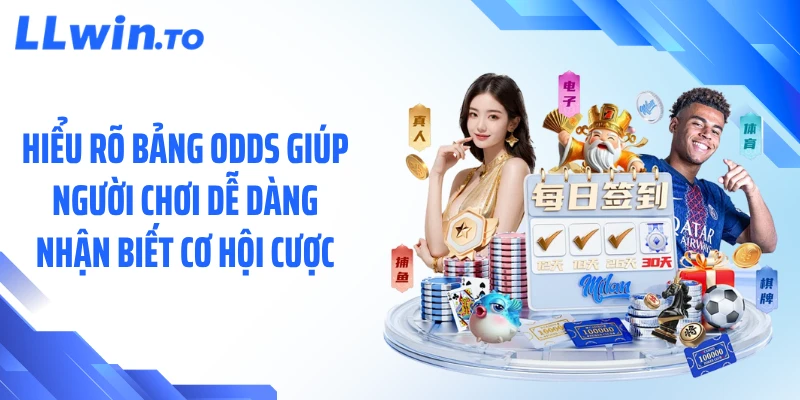 Hiểu rõ bảng odds giúp người chơi dễ dàng nhận biết cơ hội cược