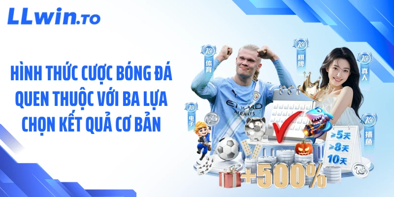 Hình thức cược bóng đá quen thuộc với ba lựa chọn kết quả cơ bản